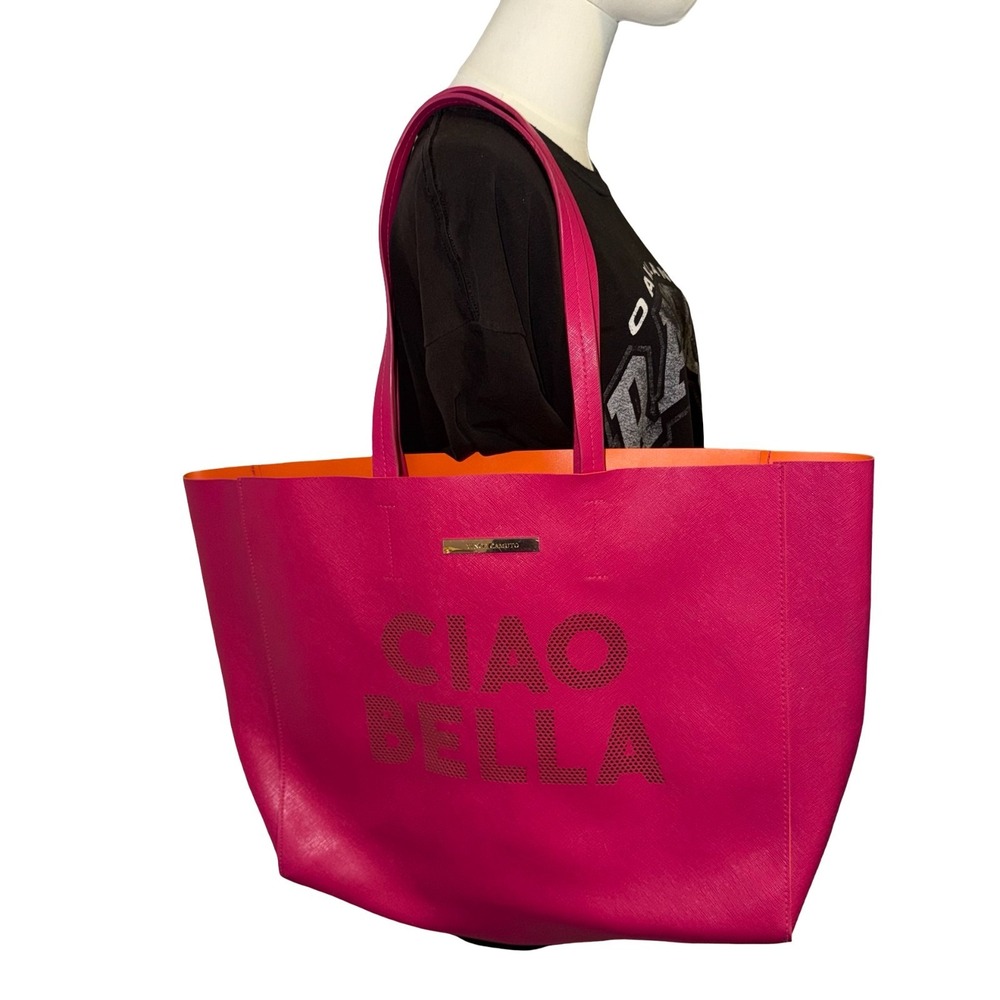 Vince Camuto "Ciao Bella" Tote Bag. Bright pink.